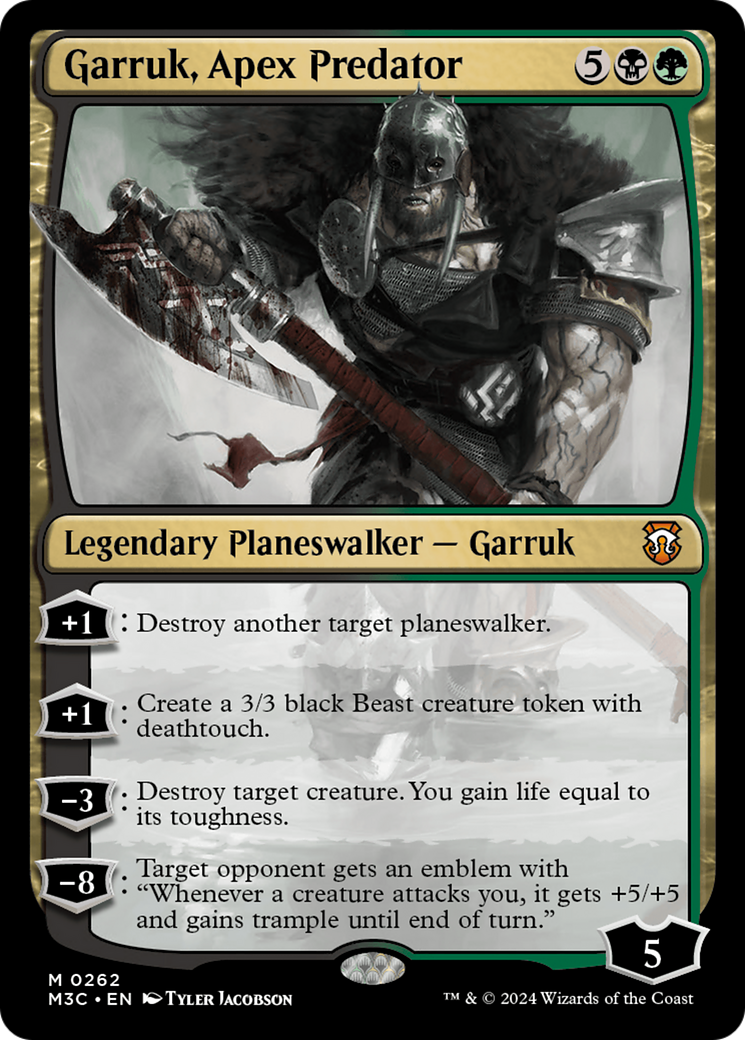 Garruk, Apex Predator (Ripple Foil) [Modern Horizons 3 Commander] | Gear Gaming Fayetteville