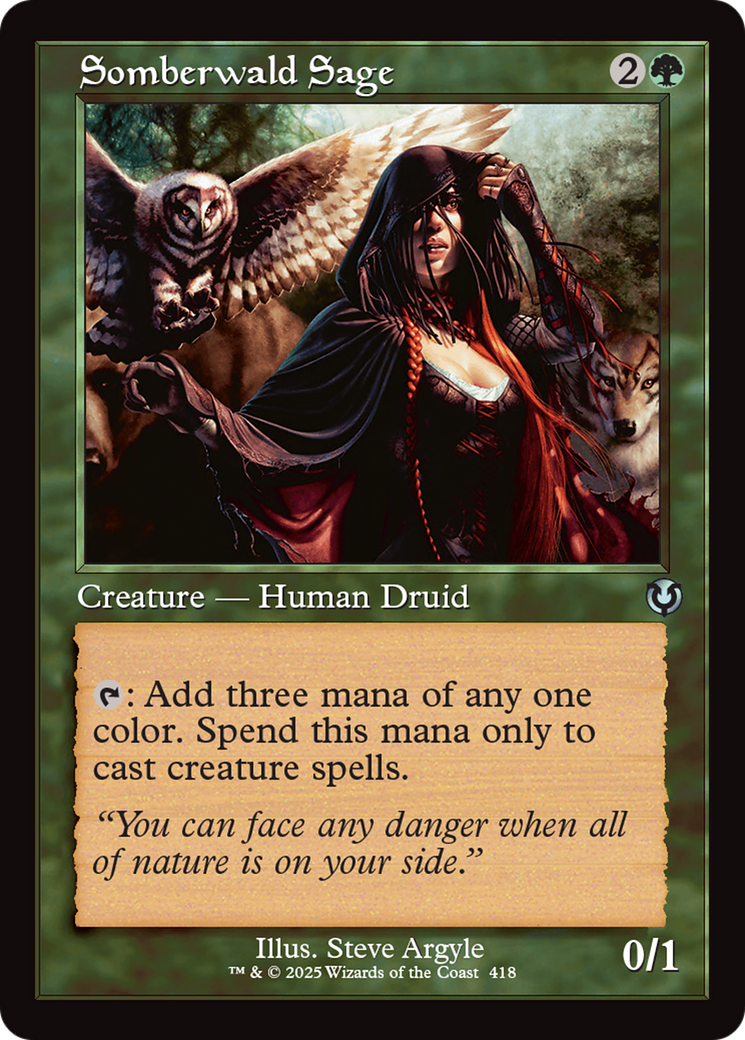 Somberwald Sage (Retro Frame) [Innistrad Remastered] | Gear Gaming Fayetteville