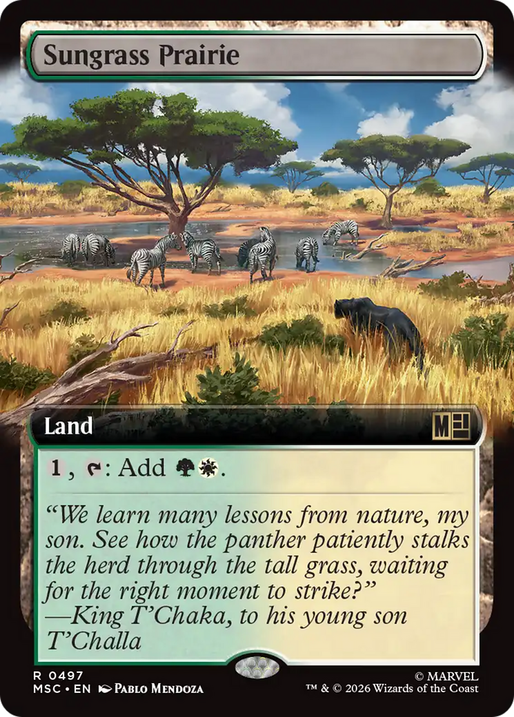 Sungrass Prairie (Extended Art) [Marvel Super Heroes Commander] | Gear Gaming Fayetteville