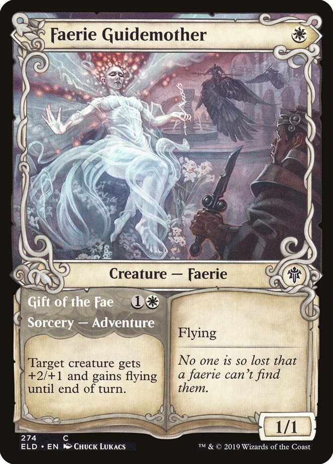 Faerie Guidemother // Gift of the Fae (Showcase) [Throne of Eldraine] | Gear Gaming Fayetteville