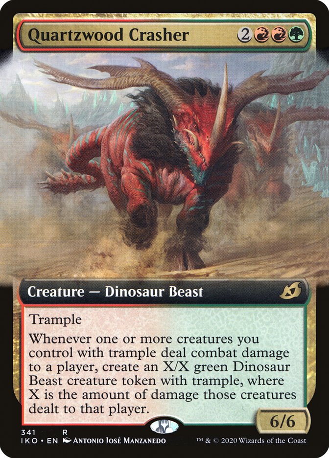 Quartzwood Crasher (Extended Art) [Ikoria: Lair of Behemoths] | Gear Gaming Fayetteville