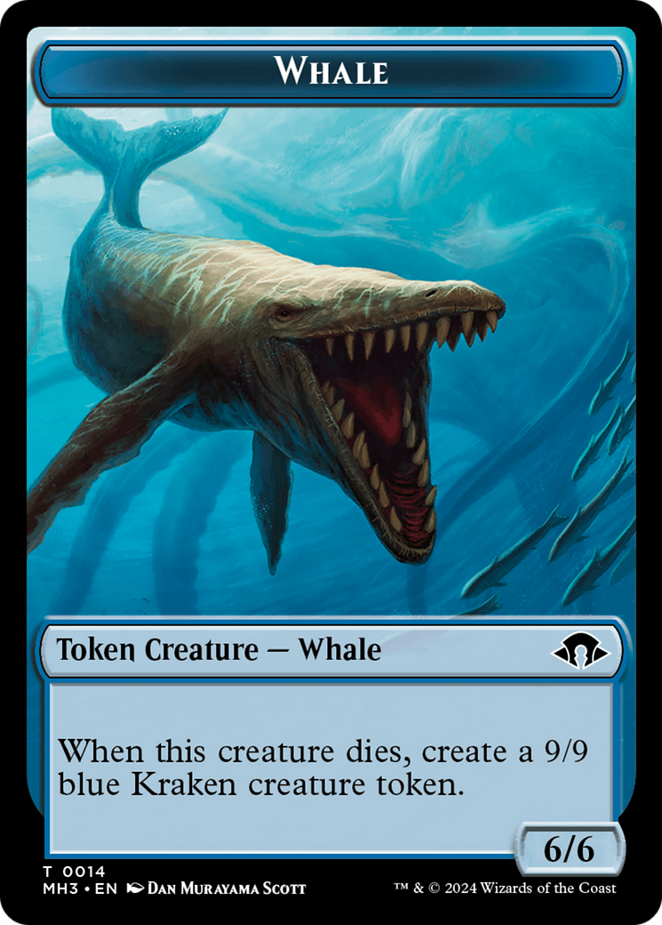 Eldrazi Spawn // Whale Double-Sided Token [Modern Horizons 3 Tokens] | Gear Gaming Fayetteville