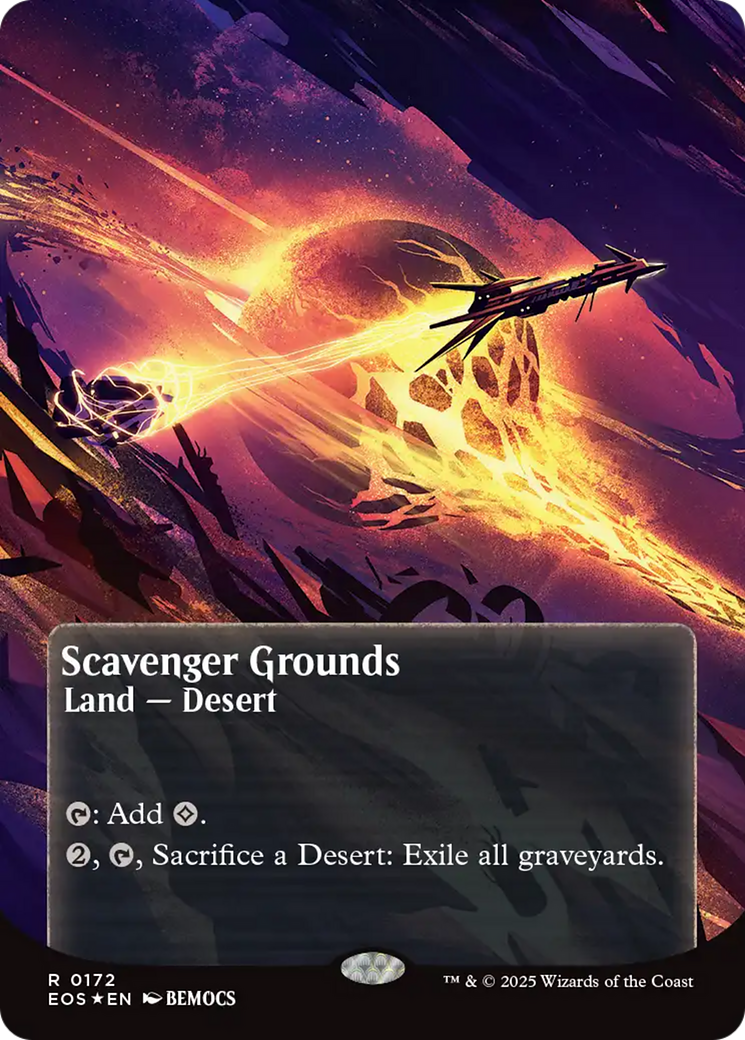 Scavenger Grounds (0172) (Borderless) (Galaxy Foil) [Edge of Eternities: Stellar Sights] | Gear Gaming Fayetteville