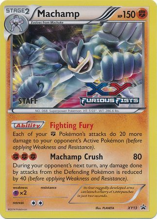 Machamp (XY13) (Staff) [XY: Black Star Promos] | Gear Gaming Fayetteville