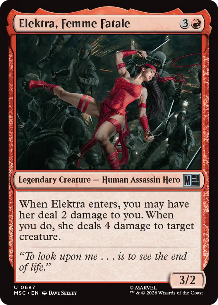 Elektra, Femme Fatale [Marvel Super Heroes Commander] | Gear Gaming Fayetteville