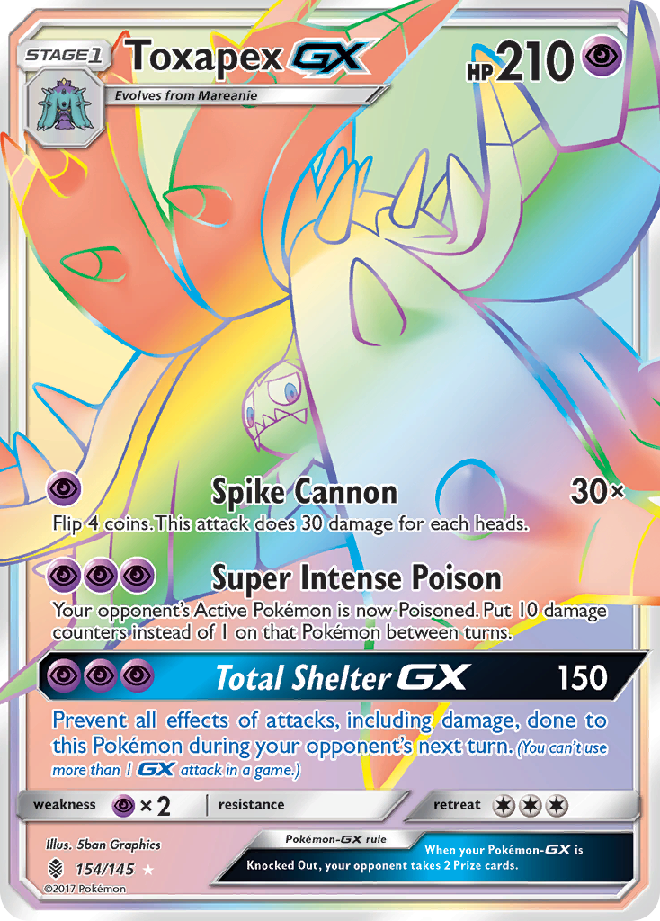 Toxapex GX (154/145) [Sun & Moon: Guardians Rising] | Gear Gaming Fayetteville