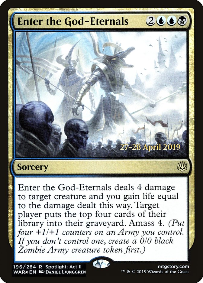 Enter the God-Eternals [War of the Spark Prerelease Promos] | Gear Gaming Fayetteville