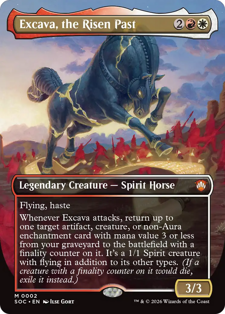 Excava, the Risen Past (Borderless) [Secrets of Strixhaven Commander] | Gear Gaming Fayetteville