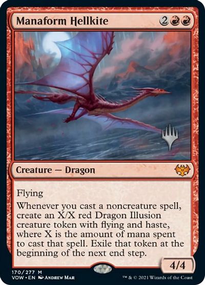 Manaform Hellkite (Promo Pack) [Innistrad: Crimson Vow Promos] | Gear Gaming Fayetteville