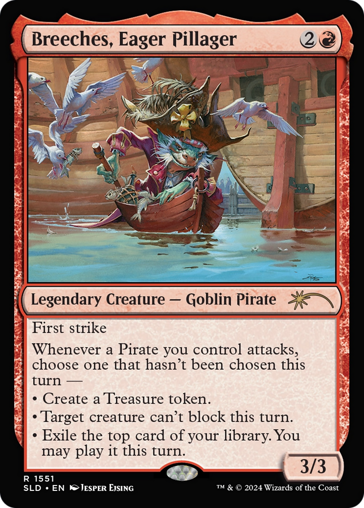 Breeches, Eager Pillager (Rainbow Foil) [Secret Lair Drop Series] | Gear Gaming Fayetteville