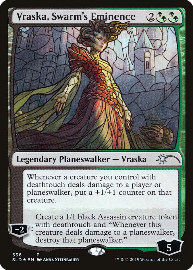 Vraska, Swarm's Eminence (Stained Glass) [Secret Lair Drop Promos] | Gear Gaming Fayetteville