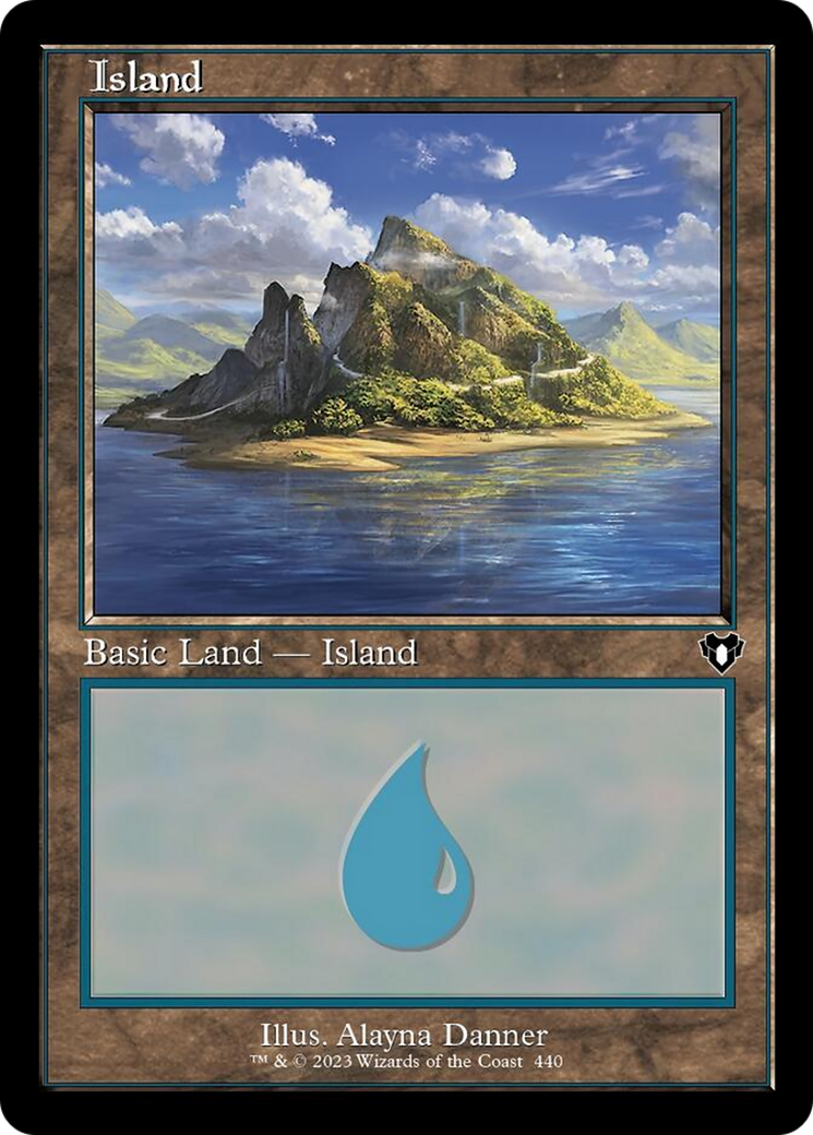 Island (440) (Retro) [Commander Masters] | Gear Gaming Fayetteville