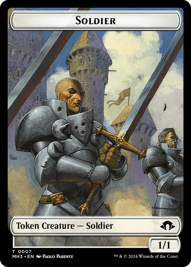 Soldier Token [Modern Horizons 3 Tokens] | Gear Gaming Fayetteville