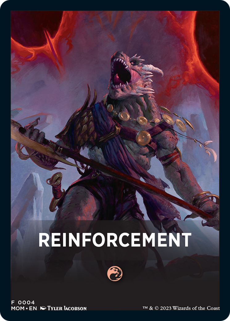 Reinforcement Theme Card [March of the Machine Tokens] | Gear Gaming Fayetteville