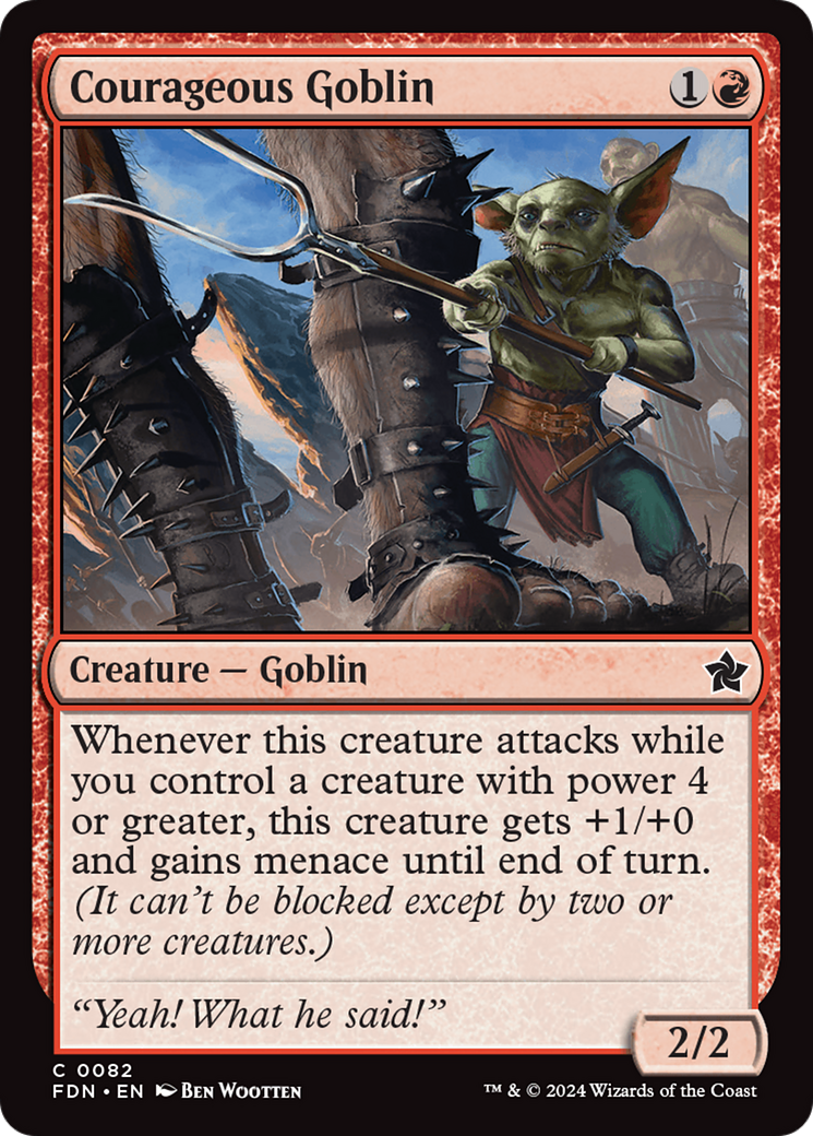 Courageous Goblin [Foundations] | Gear Gaming Fayetteville