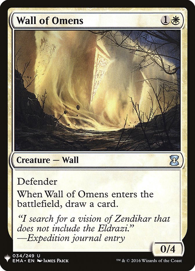 Wall of Omens [Mystery Booster] | Gear Gaming Fayetteville