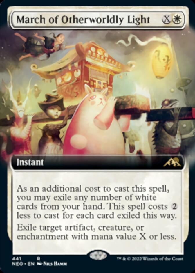 March of Otherworldly Light (Extended Art) [Kamigawa: Neon Dynasty] | Gear Gaming Fayetteville
