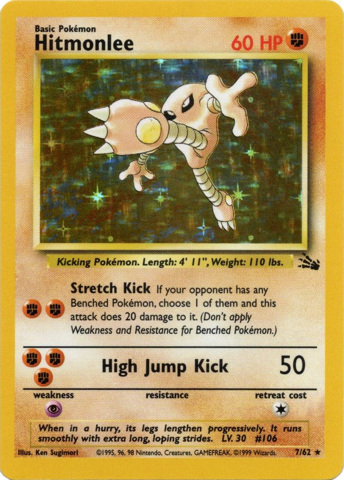 Hitmonlee (7/62) [Fossil Unlimited] | Gear Gaming Fayetteville