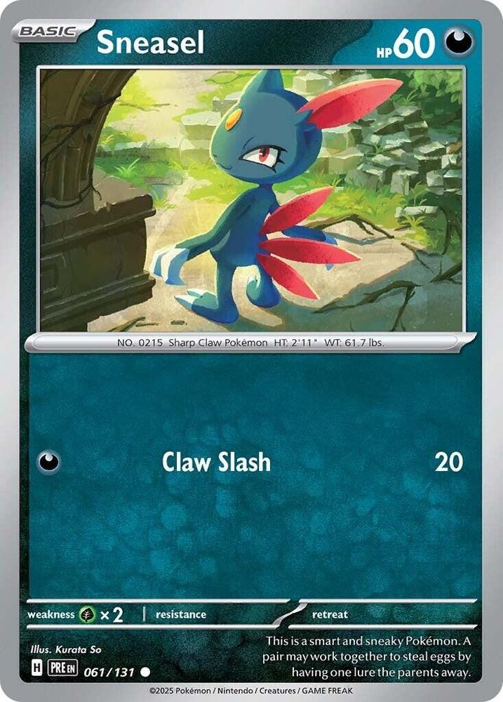 Sneasel (061/131) [Scarlet & Violet: Prismatic Evolutions] | Gear Gaming Fayetteville