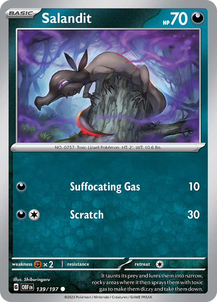 Salandit (139/197) [Scarlet & Violet: Obsidian Flames] | Gear Gaming Fayetteville