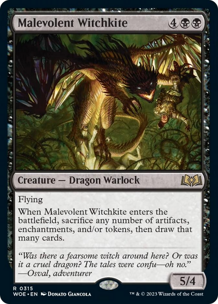 Malevolent Witchkite [Wilds of Eldraine] | Gear Gaming Fayetteville