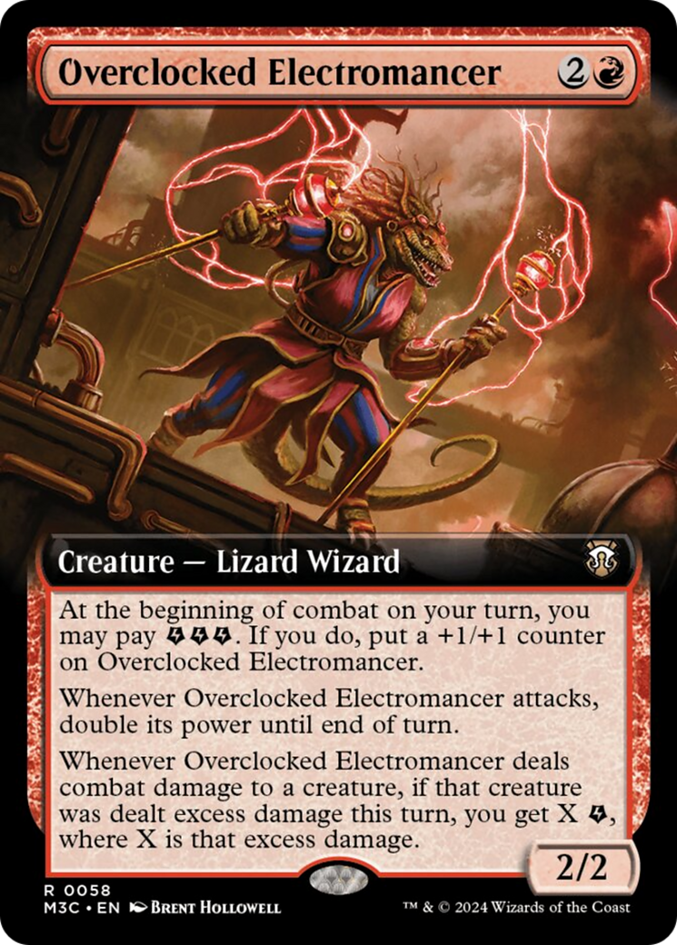 Overclocked Electromancer (Extended Art) [Modern Horizons 3 Commander] | Gear Gaming Fayetteville