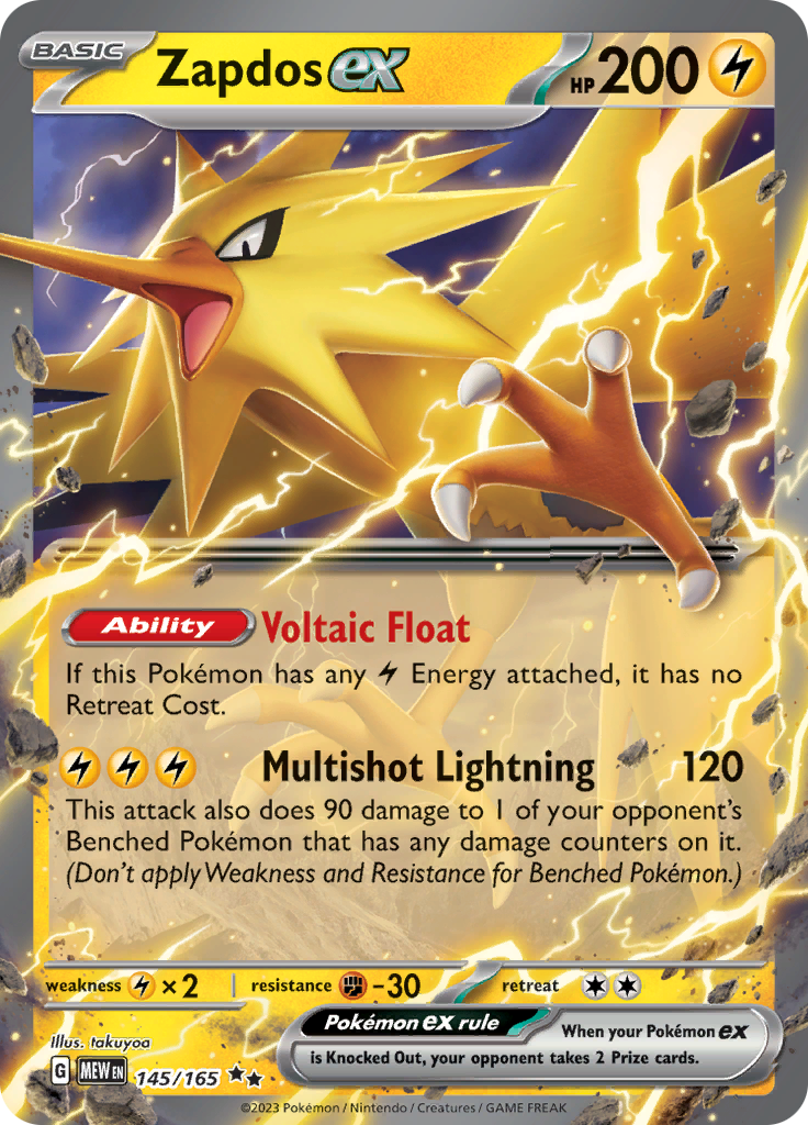 Zapdos ex (145/165) [Scarlet & Violet: 151] | Gear Gaming Fayetteville