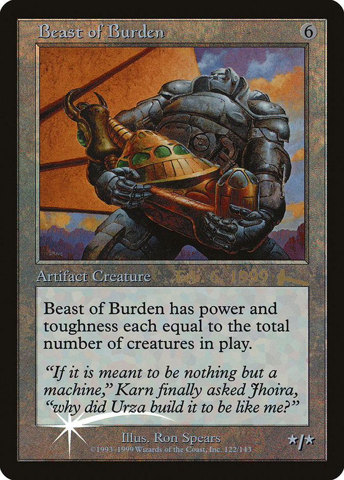 Beast of Burden [Urza's Legacy Promos] | Gear Gaming Fayetteville