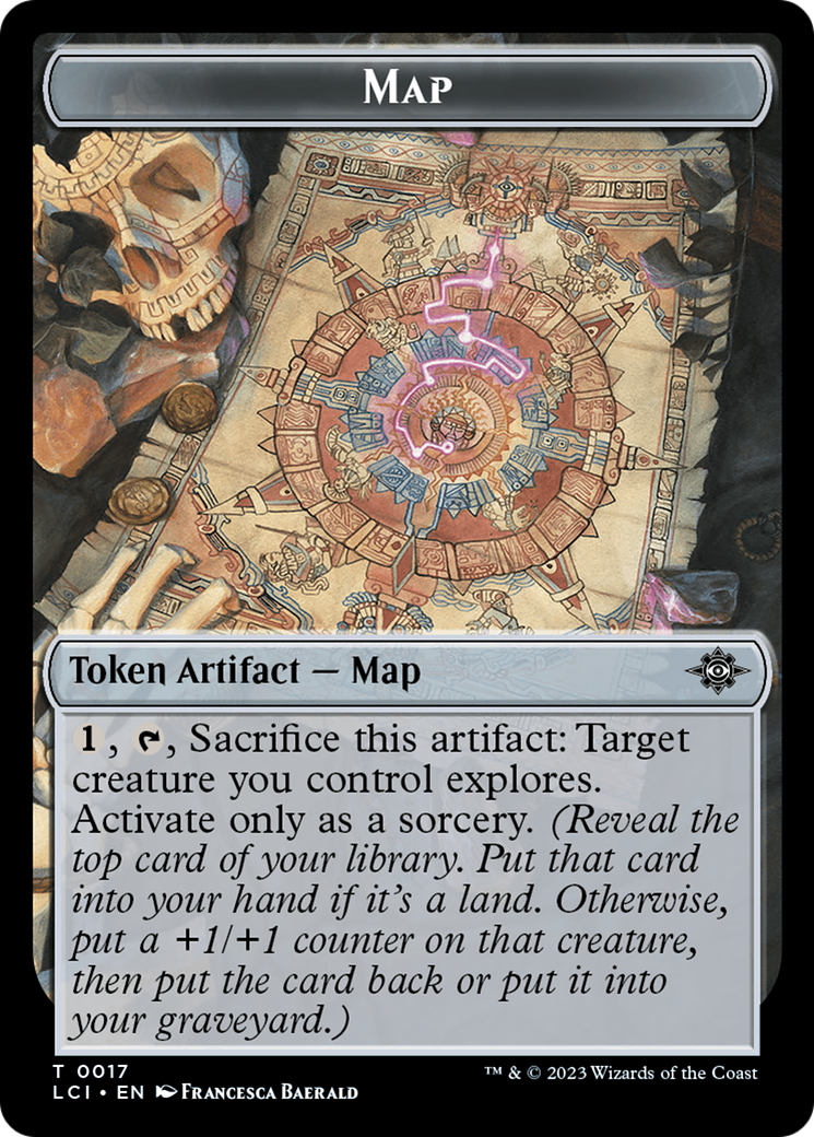 Map // Vampire Demon Double-Sided Token [The Lost Caverns of Ixalan Tokens] | Gear Gaming Fayetteville