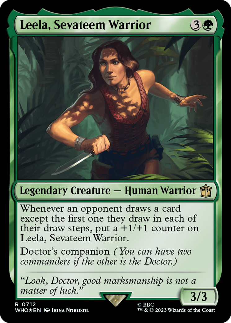 Leela, Sevateem Warrior (Surge Foil) [Doctor Who] | Gear Gaming Fayetteville