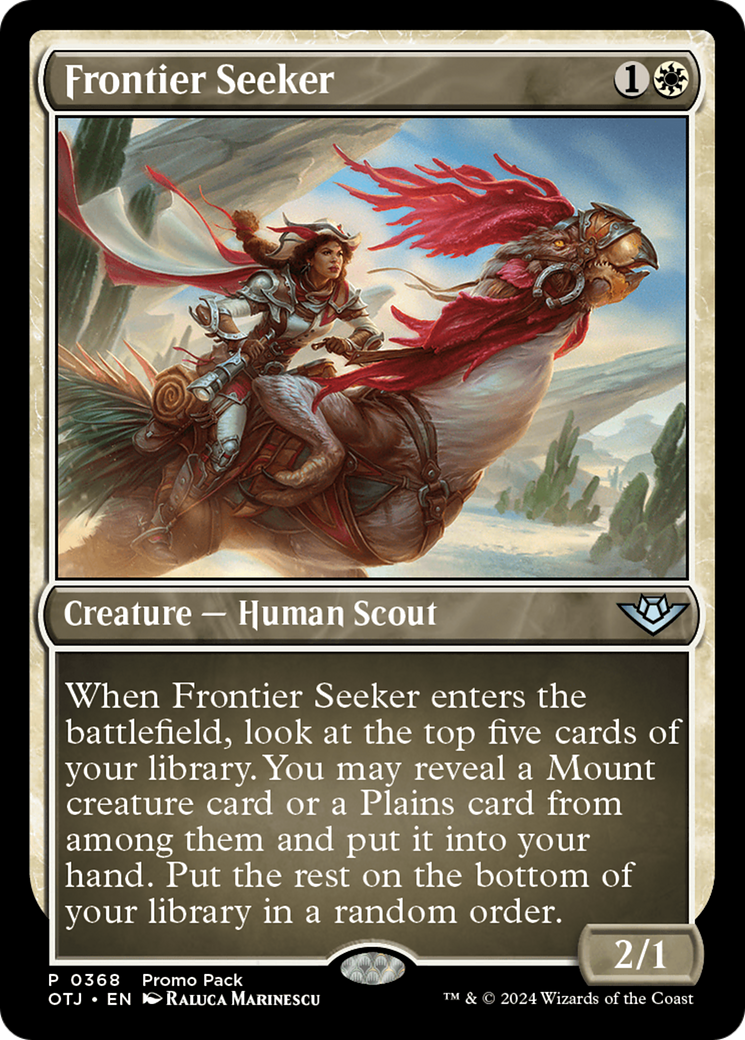 Frontier Seeker (Promo Pack) [Outlaws of Thunder Junction Promos] | Gear Gaming Fayetteville