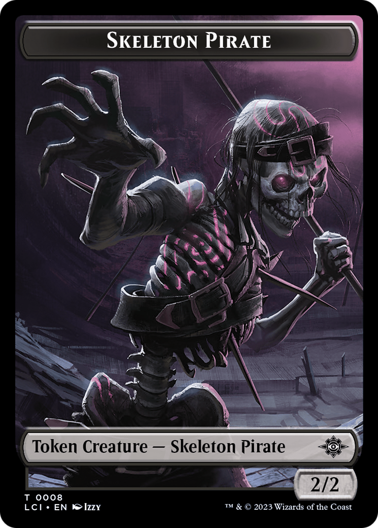 Vampire // Skeleton Pirate Double-Sided Token [The Lost Caverns of Ixalan Tokens] | Gear Gaming Fayetteville