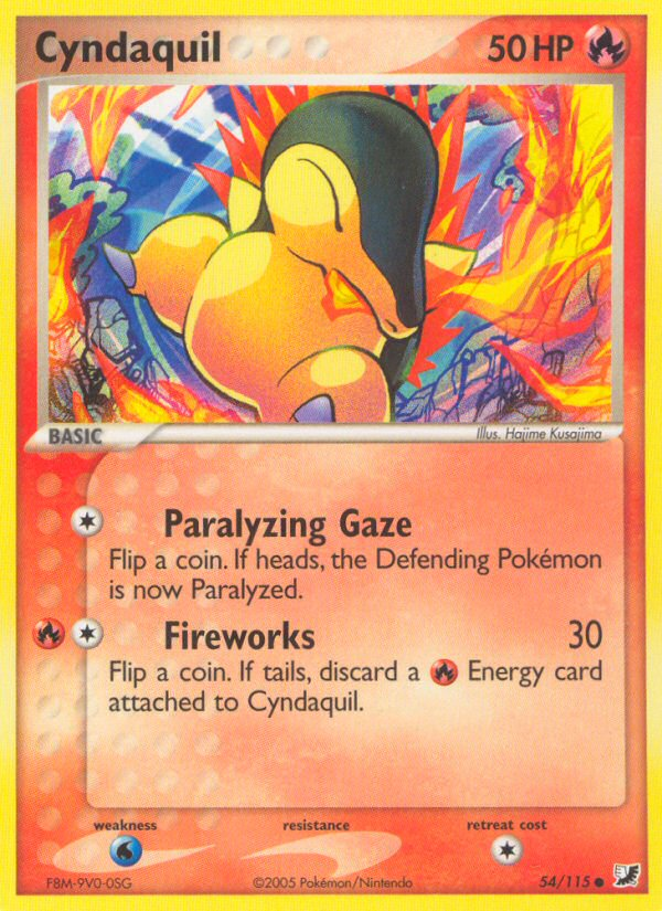 Cyndaquil (54/115) [EX: Unseen Forces] | Gear Gaming Fayetteville