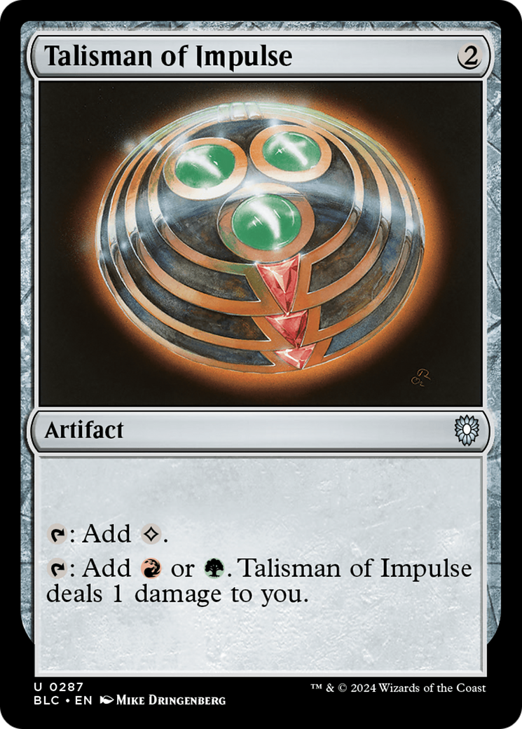 Talisman of Impulse [Bloomburrow Commander] | Gear Gaming Fayetteville