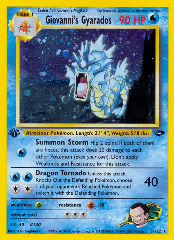 Giovanni's Gyarados (5/132) [Gym Challenge 1st Edition] | Gear Gaming Fayetteville