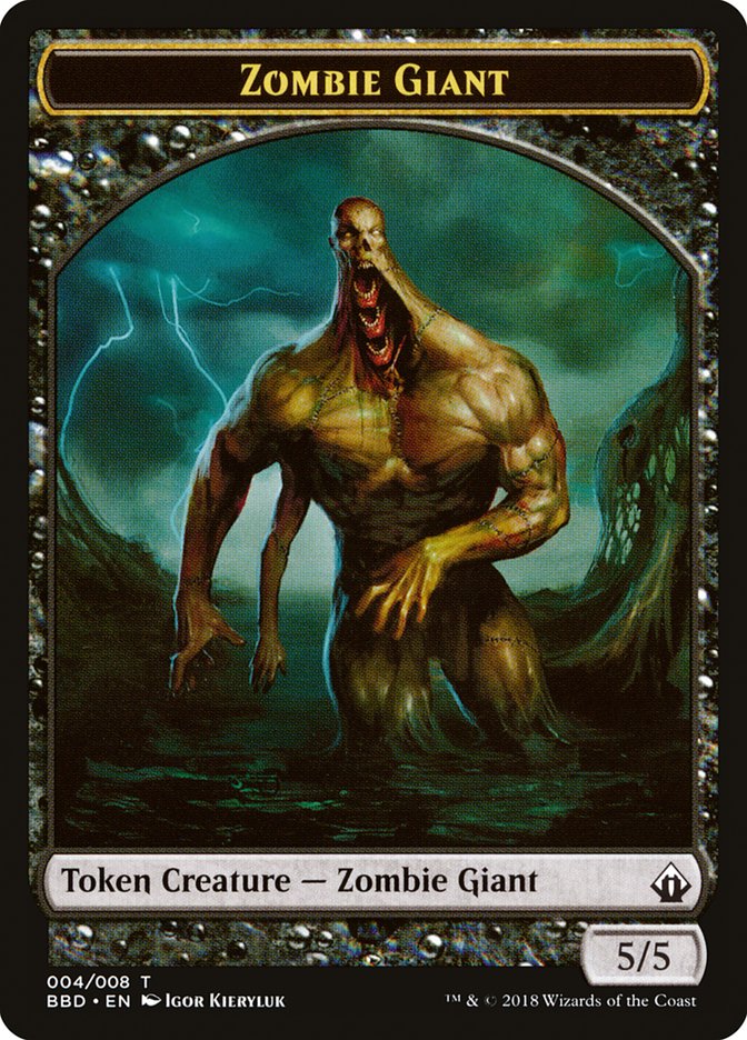 Zombie Giant Token [Battlebond Tokens] | Gear Gaming Fayetteville