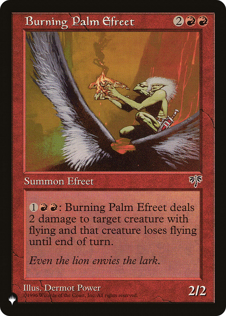 Burning Palm Efreet [The List Reprints] | Gear Gaming Fayetteville