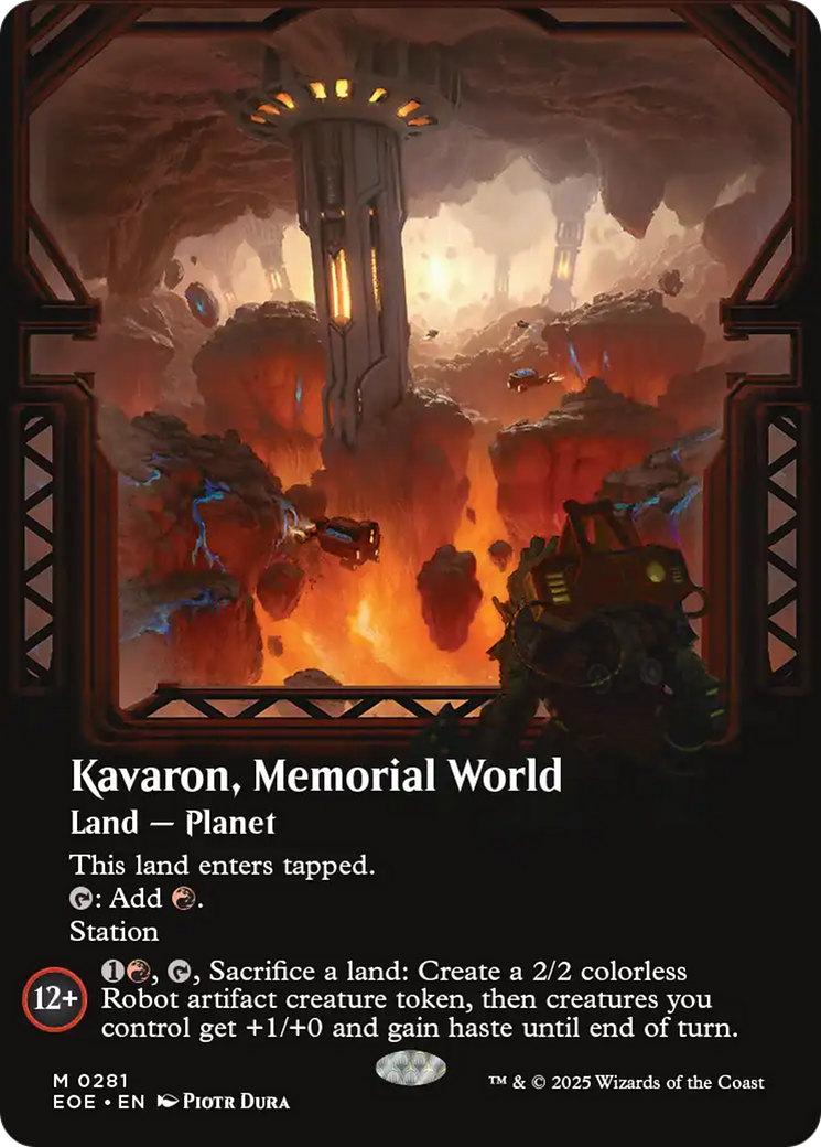 Kavaron, Memorial world (Borderless) [Edge of Eternities] | Gear Gaming Fayetteville