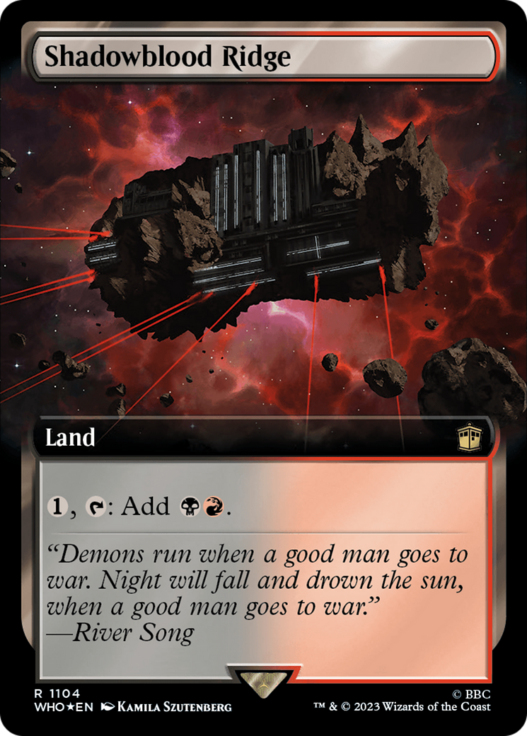 Shadowblood Ridge (Extended Art) (Surge Foil) [Doctor Who] | Gear Gaming Fayetteville