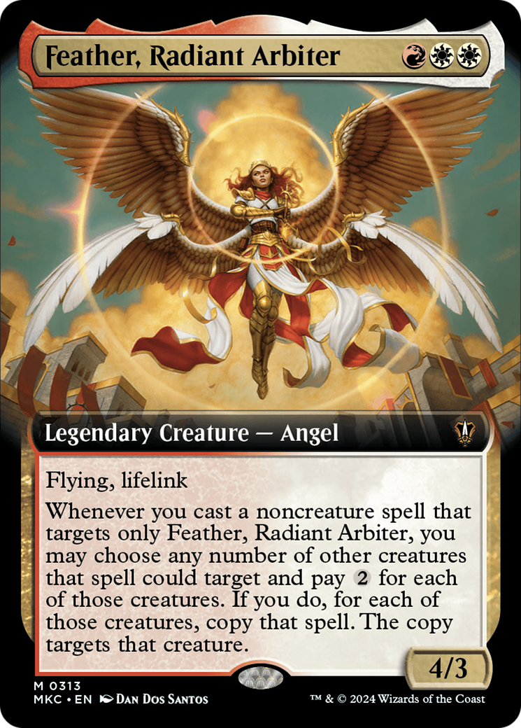 Feather, Radiant Arbiter (Extended Art) [Murders at Karlov Manor Commander] | Gear Gaming Fayetteville