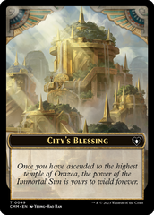 City's Blessing // Construct (41) Double-Sided Token [Commander Masters Tokens] | Gear Gaming Fayetteville