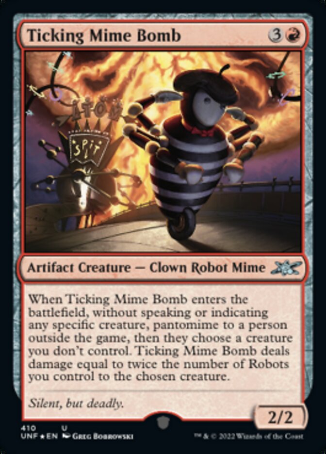 Ticking Mime Bomb (Galaxy Foil) [Unfinity] | Gear Gaming Fayetteville