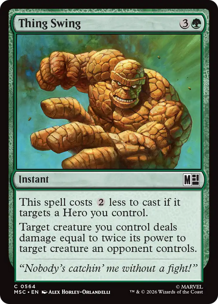 Thing Swing [Marvel Super Heroes Commander] | Gear Gaming Fayetteville