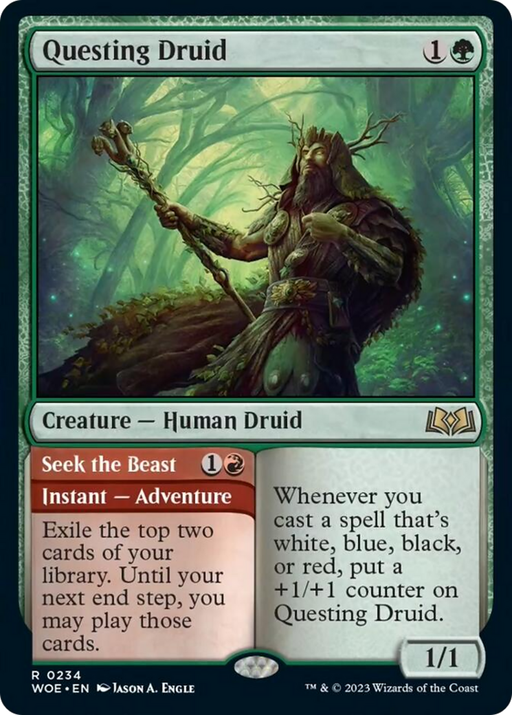 Questing Druid // Seek the Beast [Wilds of Eldraine] | Gear Gaming Fayetteville
