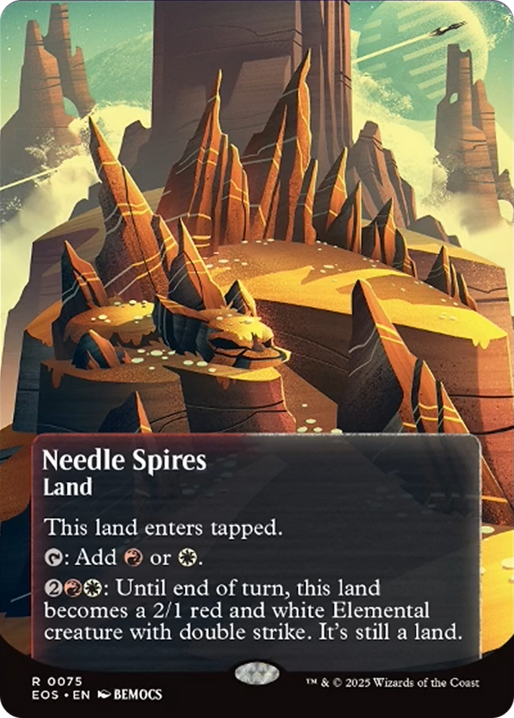 Needle Spires (0075) (Borderless) [Edge of Eternities: Stellar Sights] | Gear Gaming Fayetteville