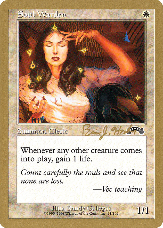 Soul Warden (Brian Hacker) [World Championship Decks 1998] | Gear Gaming Fayetteville