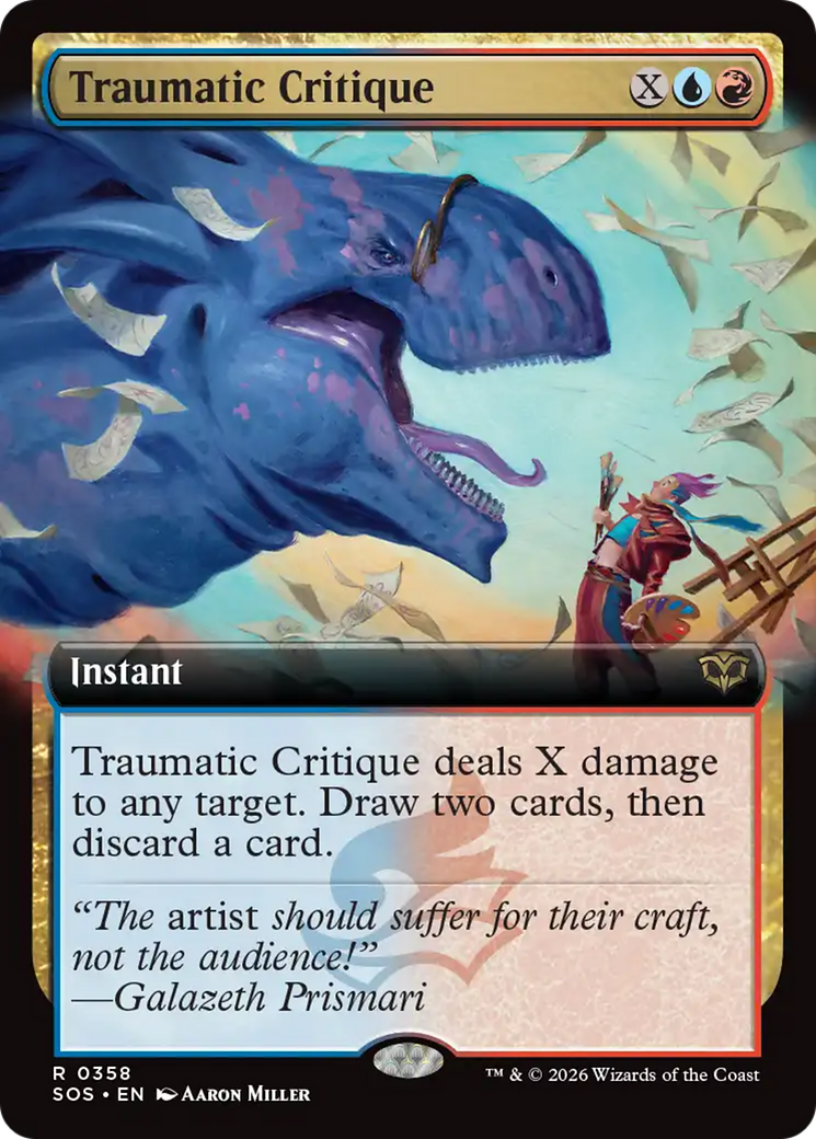 Traumatic Critique (Extended Art) [Secrets of Strixhaven] | Gear Gaming Fayetteville