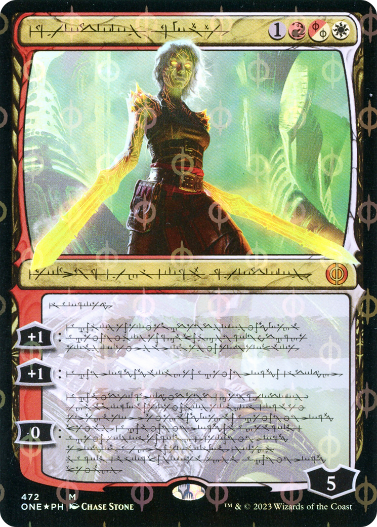 Nahiri, the Unforgiving (Phyrexian Step-and-Compleat Foil) [Phyrexia: All Will Be One] | Gear Gaming Fayetteville