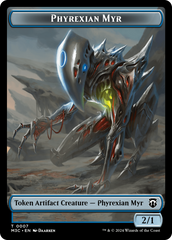 Phyrexian Myr // Servo Double-Sided Token [Modern Horizons 3 Commander Tokens] | Gear Gaming Fayetteville