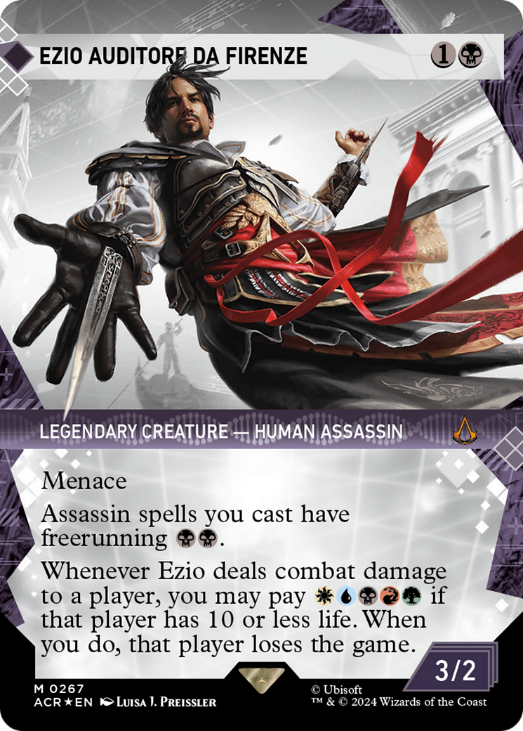 Ezio Auditore da Firenze (Showcase) (Textured Foil) [Assassin's Creed] | Gear Gaming Fayetteville